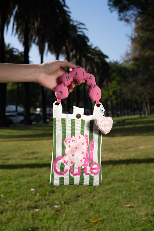 Puppy Crush Knit Bag