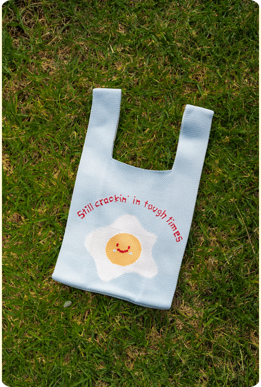Sunny Side Knit Mini Tote