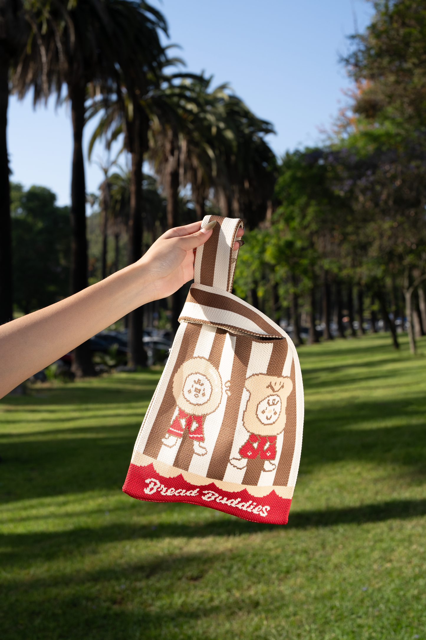 Bread Buddies Knit Mini Tote